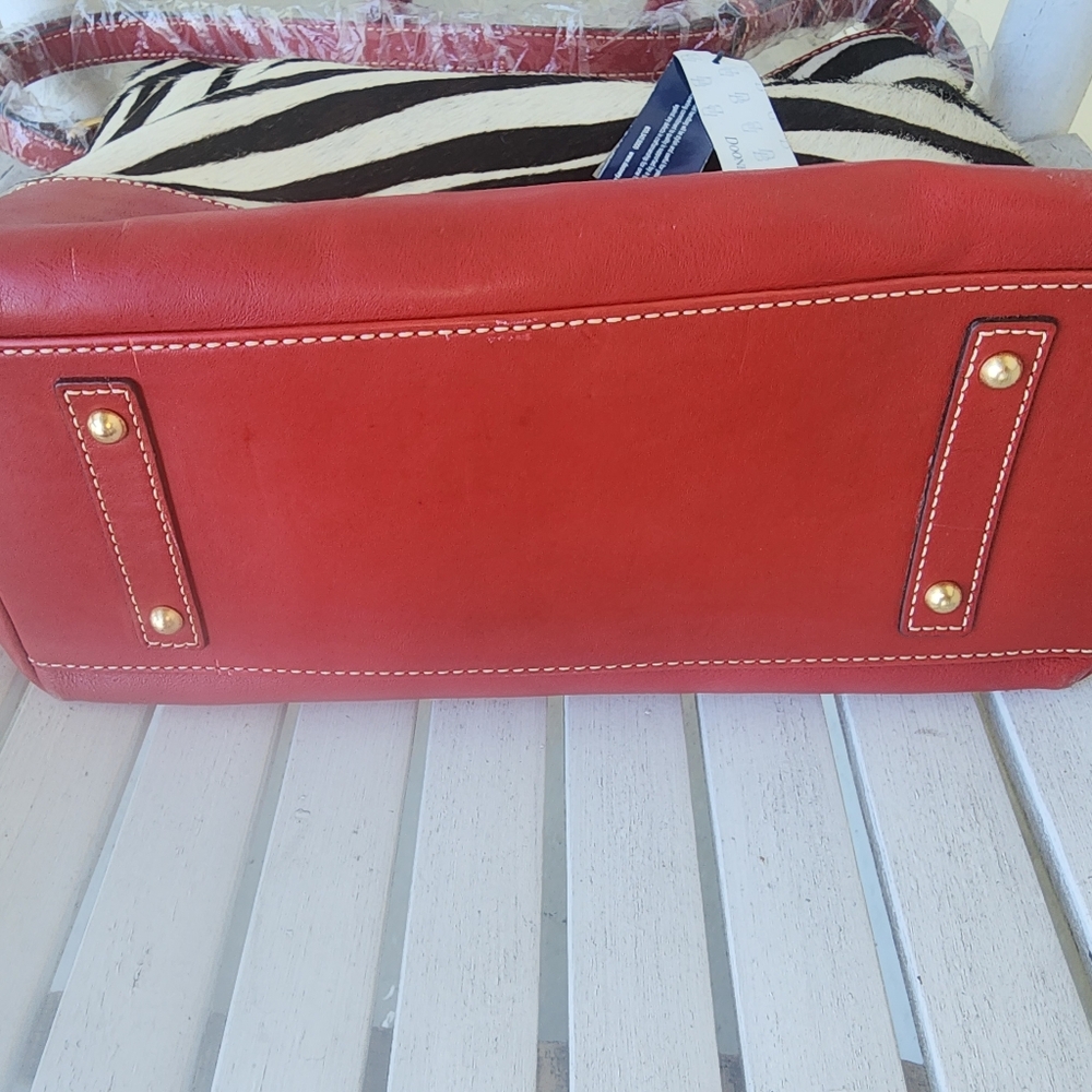 NWT RARE Dooney & Bourke Pony Calf Hair Chelsea Satchel ZEBRA - Picture 5 of 6